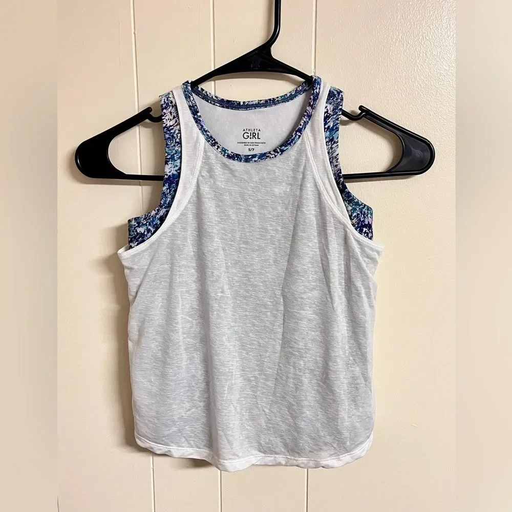 Athleta Girl Tank Top and Running Shorts Sz S/ 7